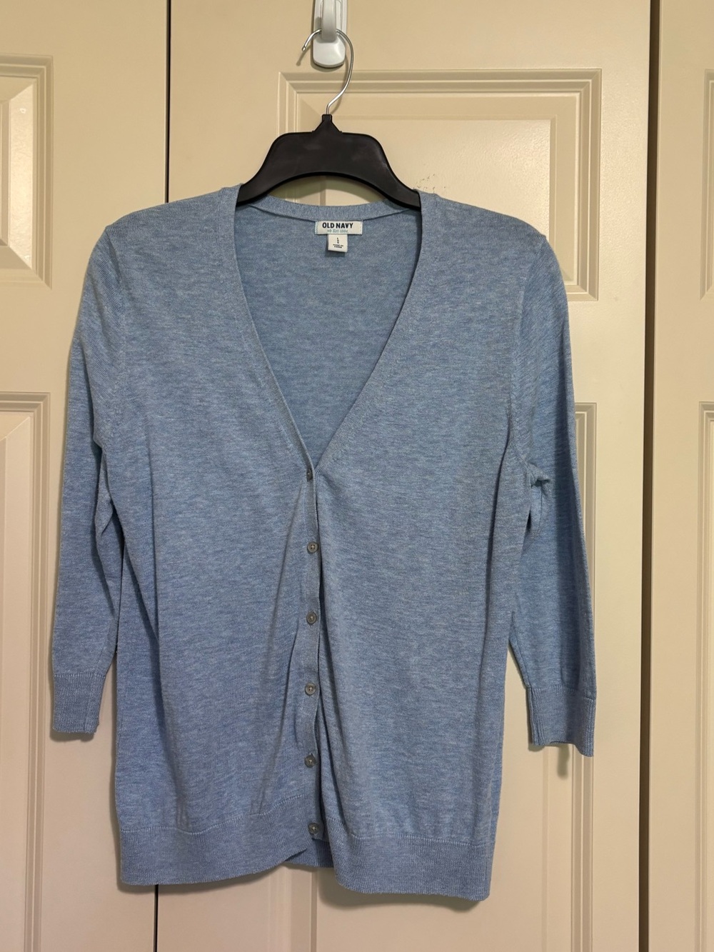 Old Navy Sky Blue V-Neck Button Front Cardigan